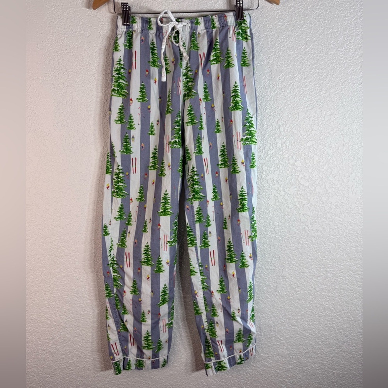 Santa And Abel X Gray Malin Women’s Xs Snow Blue Pajama Set Resort Holiday Loung — image 6 of 8